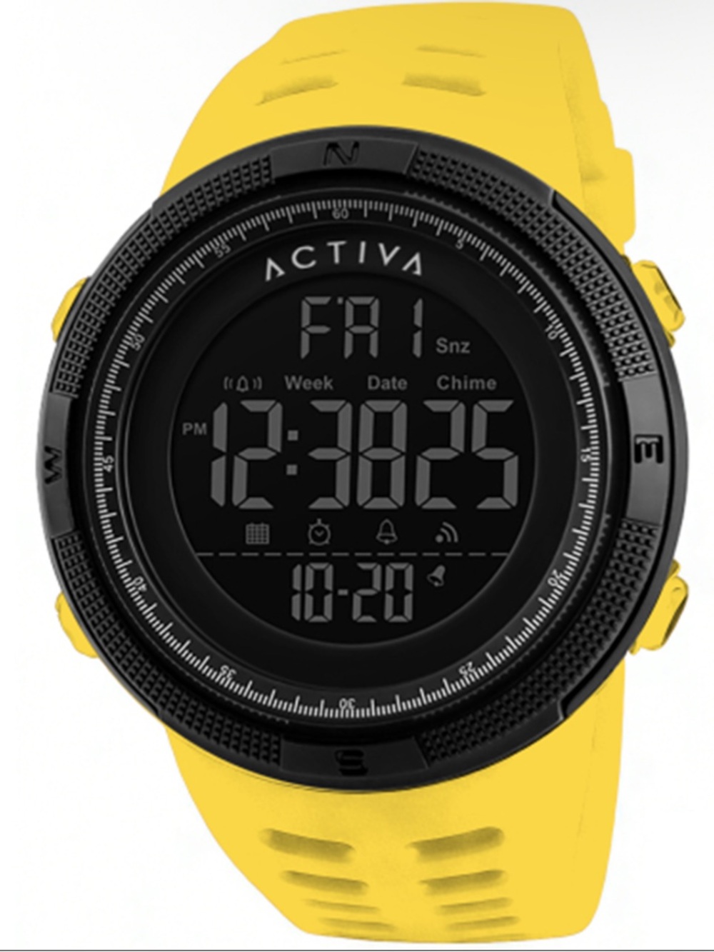 Ativa Black & Yellow Digital Sport Watch for Men